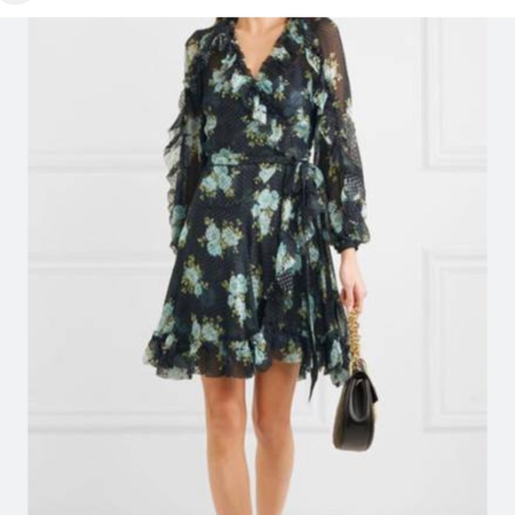 Nwt Zimmermann whitewave wrap dress